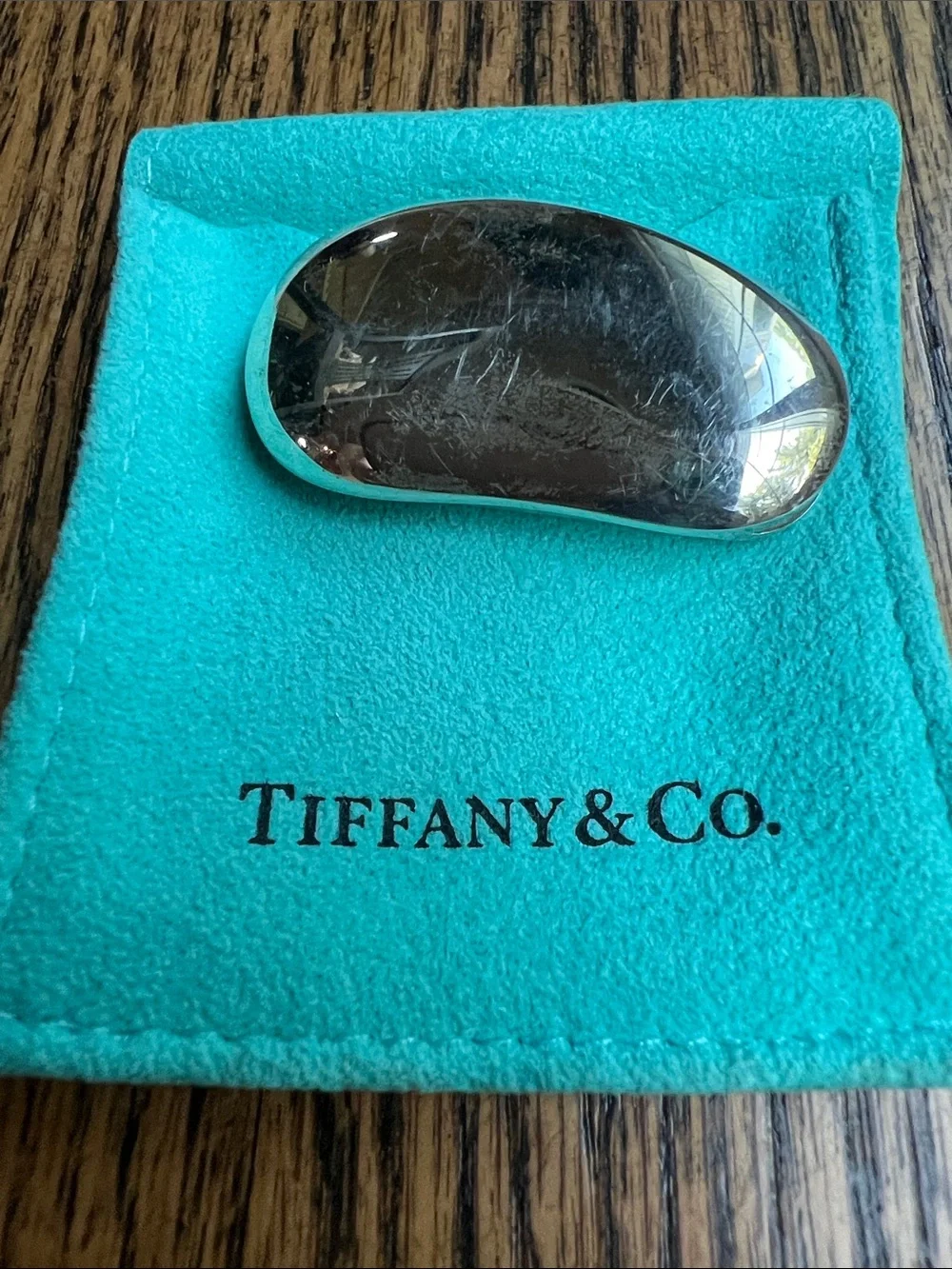 Tiffany & Co. Sterling Silver Elsa Peretti Bean Money Clip